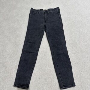 Madewell Women's Washed Black 10-inch High Rise Skinny Jeans